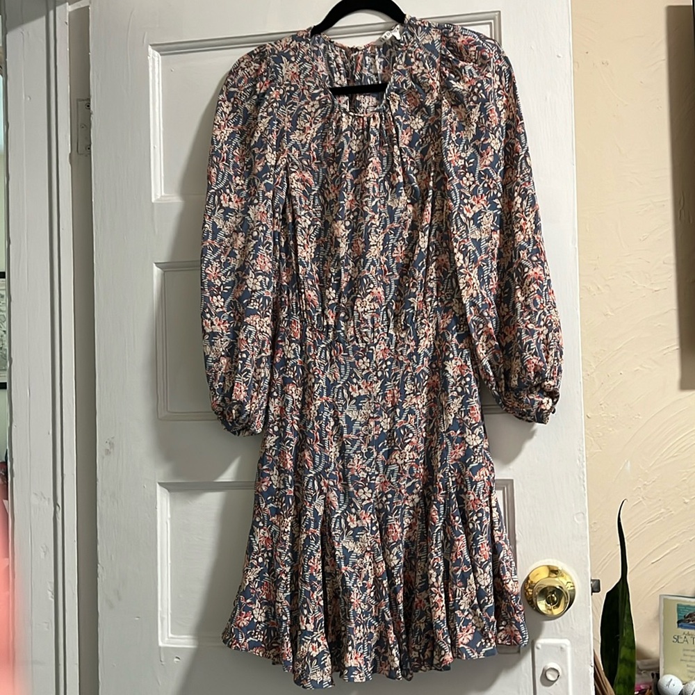 Silk Veronica Beard Floral Dresss Size 0